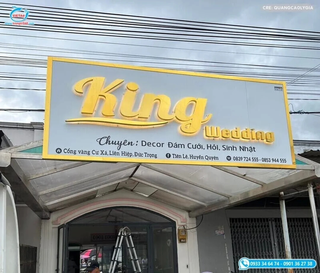 Bảng hiệu alu gắn chữ nổi sáng chân chữ bảng hiệu alu gắn chữ nổi sáng chân chữ