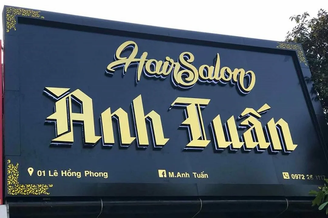 bảng hiệu đà nẵng dạng mặt tiền cửa hàng ngoài trời