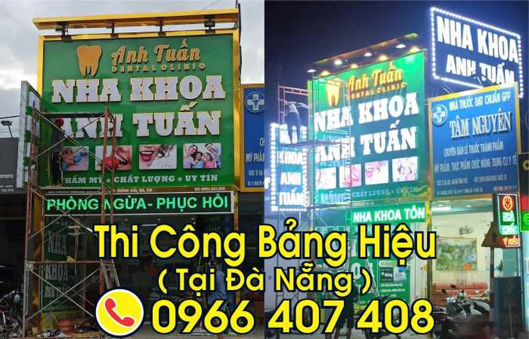 bảng hiệu đà nẵng thi công ngoài trời giá rẻ