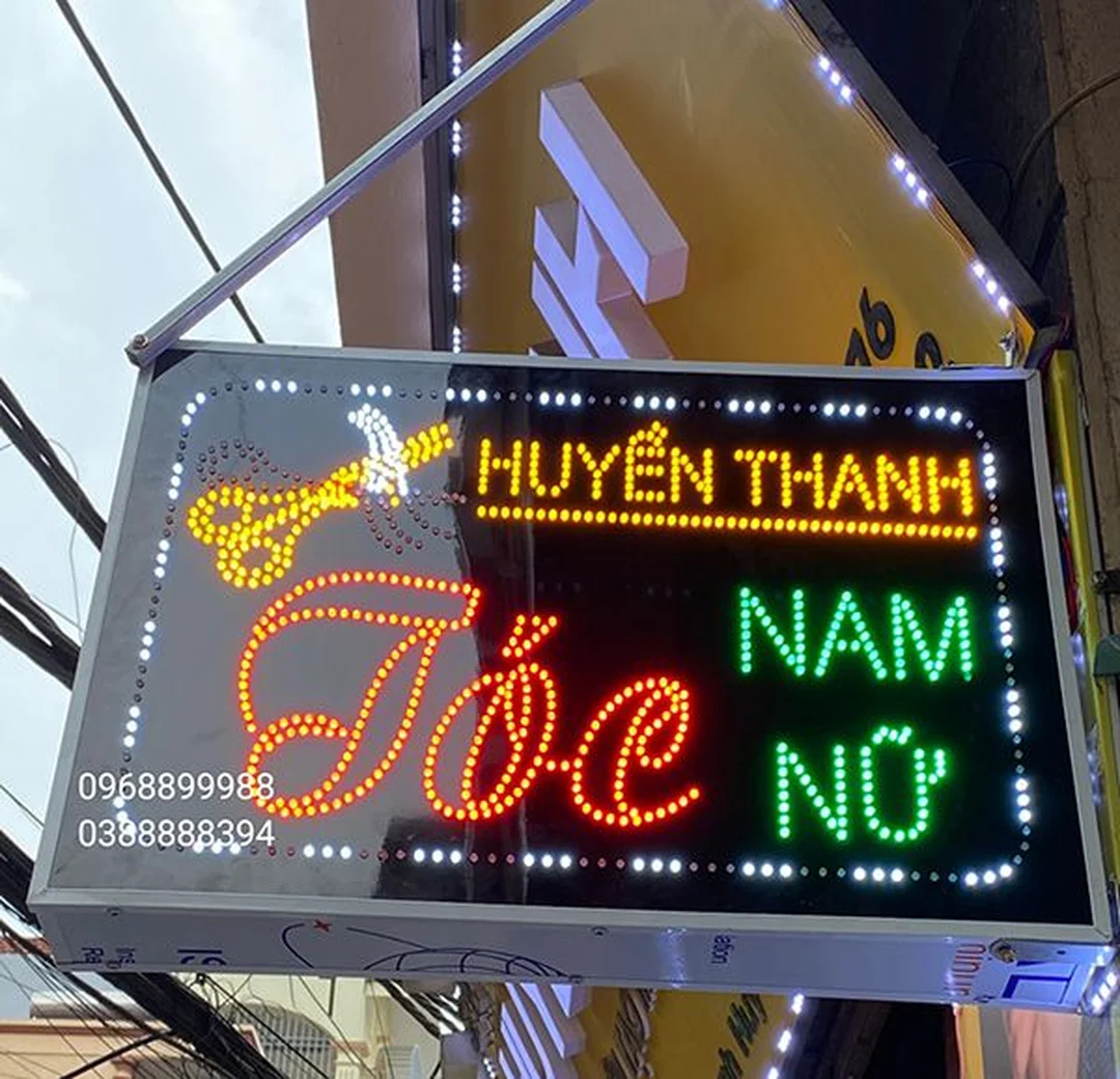 Bảng hiệu quảng cáo đẹp cho tiệm cắt tóc bảng hiệu quảng cáo đẹp cho tiệm cắt tóc sử dụng LED