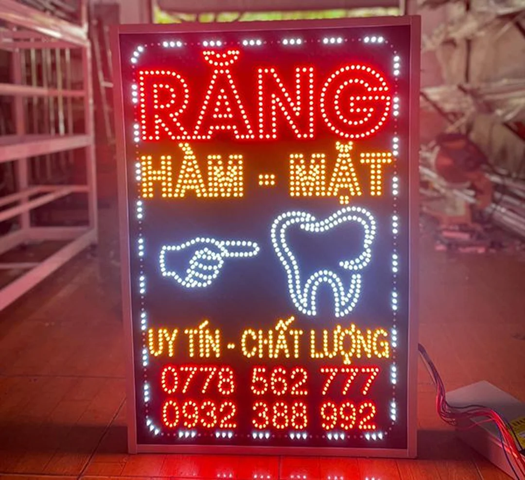 Bảng hiệu quảng cáo đẹp cho nha khoa bảng hiệu quảng cáo đẹp dạng LED cho nha khoa và phòng khám