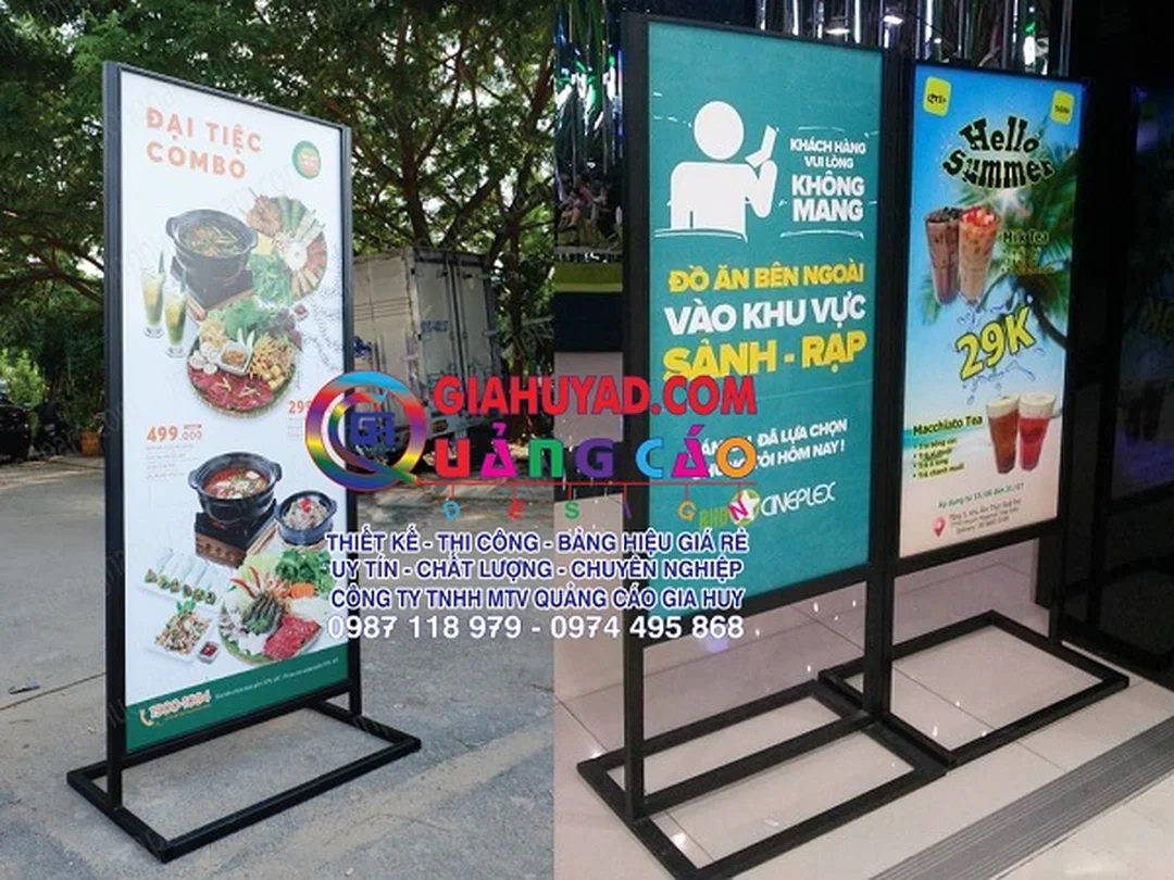 Bảng hiệu quảng cáo đứng chân standee chữ X bảng hiệu quảng cáo đứng chân standee chữ X