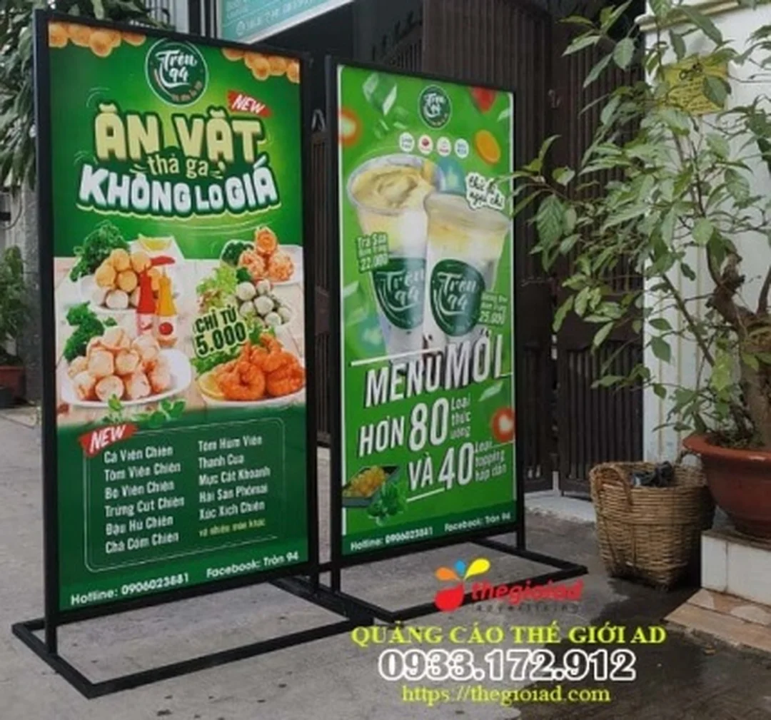 Bảng hiệu quảng cáo TPHCM standee khung sắt bảng hiệu quảng cáo tphcm standee khung sắt cho cửa hàng