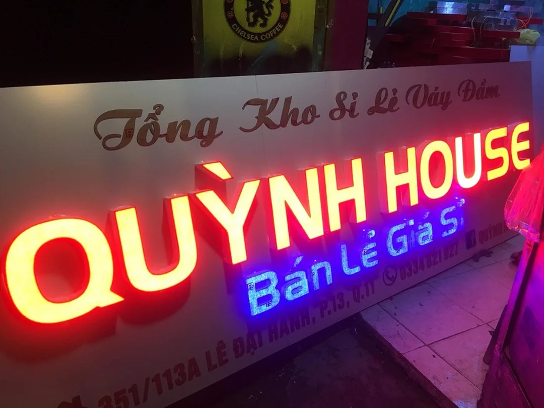 cách làm chữ nổi mica lồng LED đơn giản