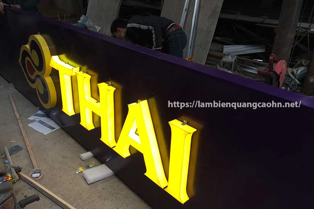 chữ hộp đèn led - hình minh họa 1
