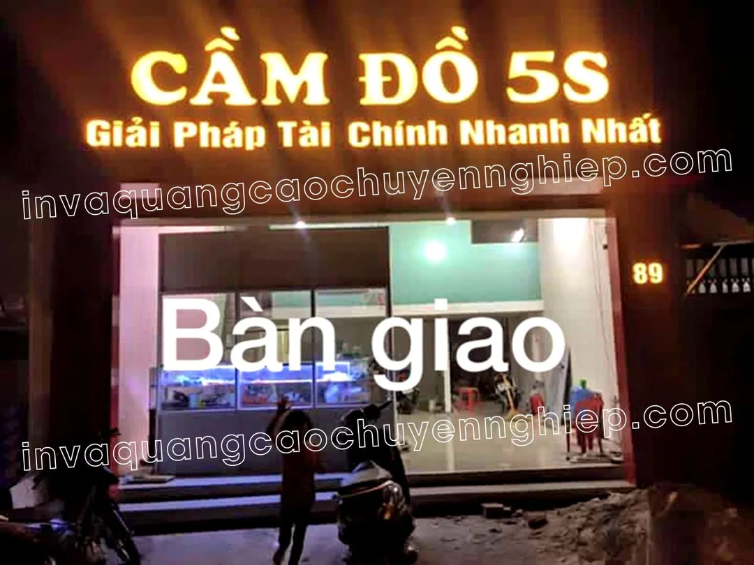 chữ nổi led mica cho bảng hiệu thương hiệu dịch vụ
