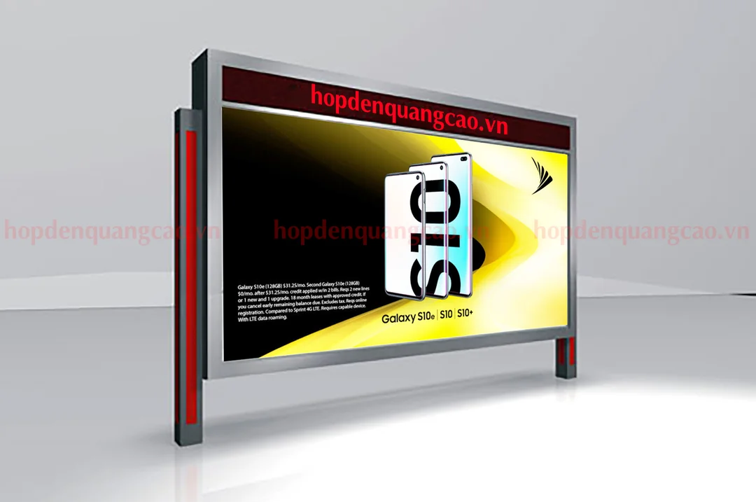hộp đèn led quảng cáo ngoài trời có thiết kế tinh tế