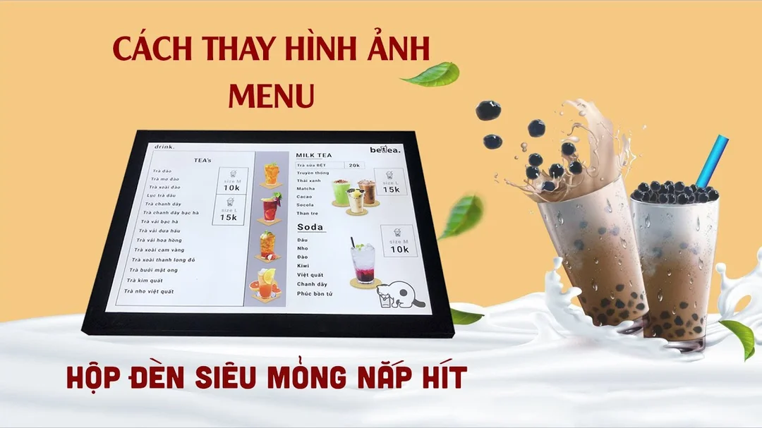 Hướng dẫn thay tranh hộp đèn siêu mỏng