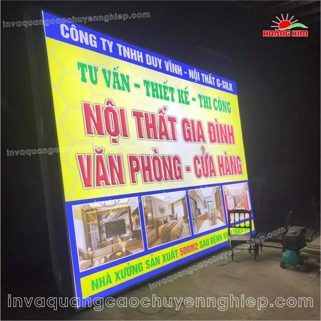 làm bảng hiệu hộp đèn cần khảo sát trước khi thi công