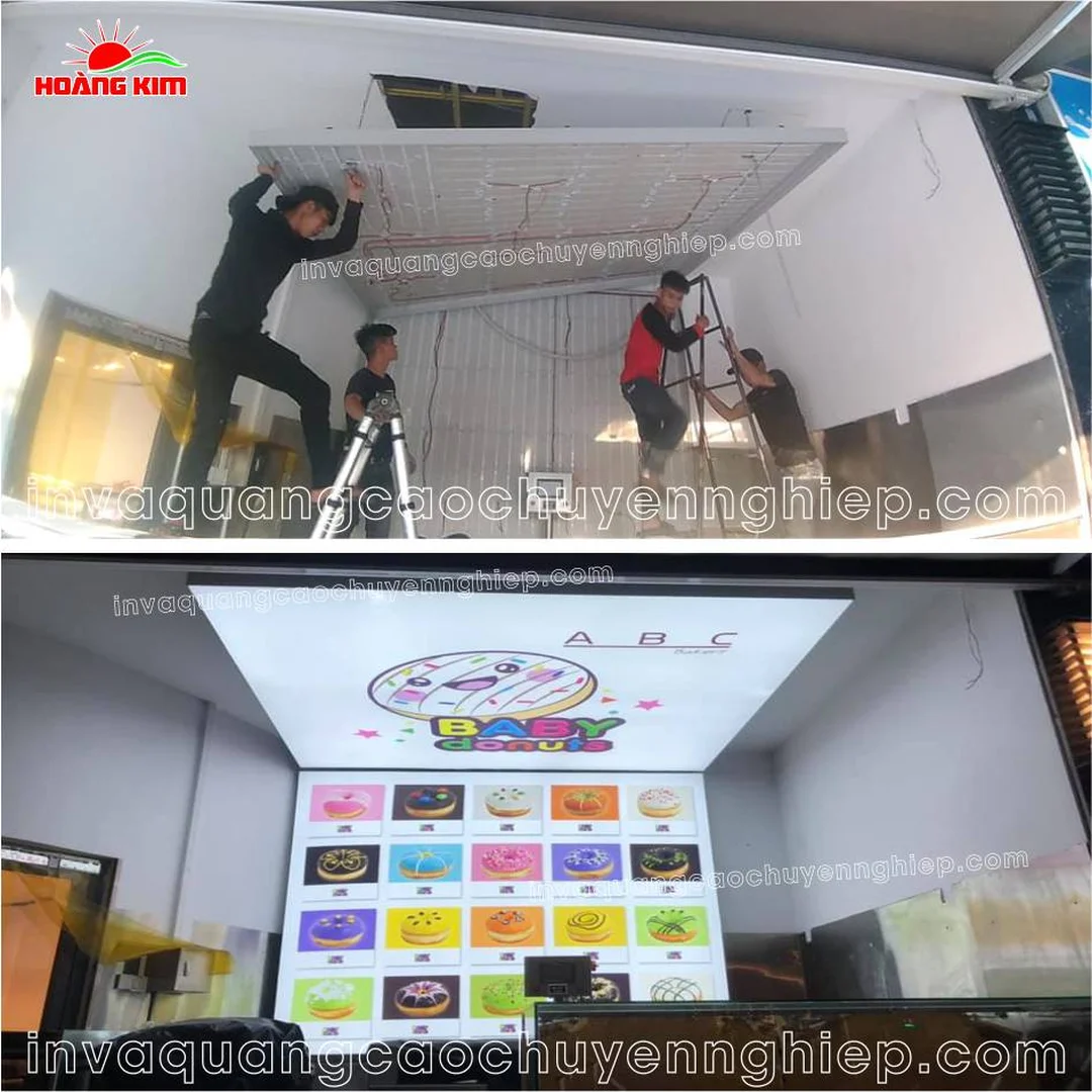 làm bảng hiệu hộp đèn cho cửa hàng và showroom
