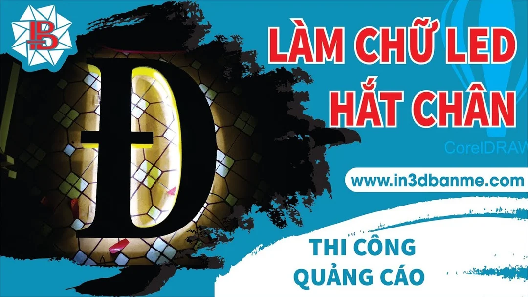 Video cách làm chữ nổi LED hắt chân