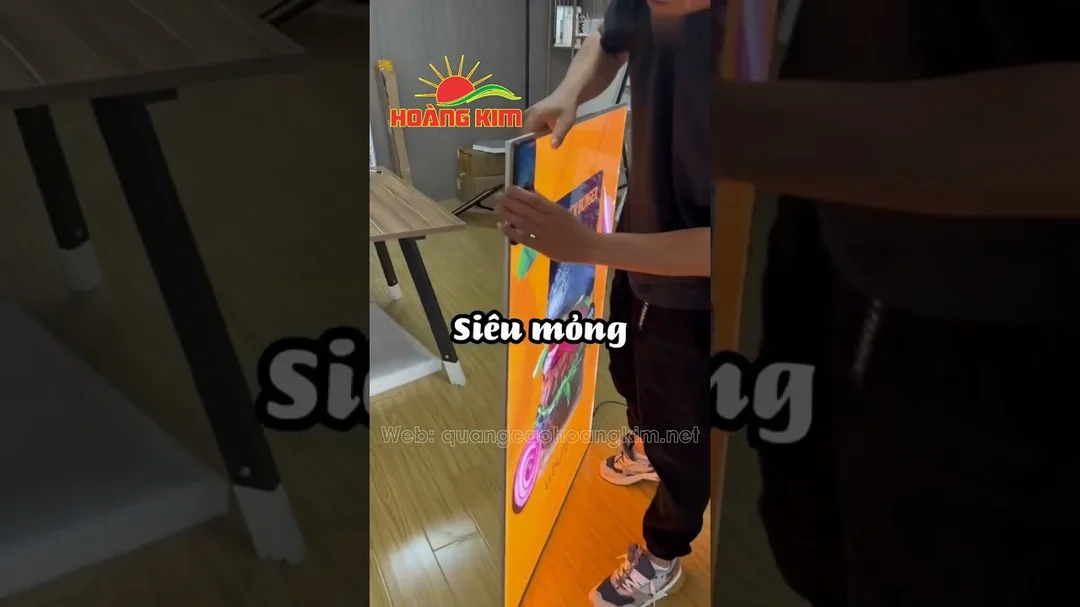 Video giới thiệu hộp đèn LED siêu mỏng cho menu và poster
