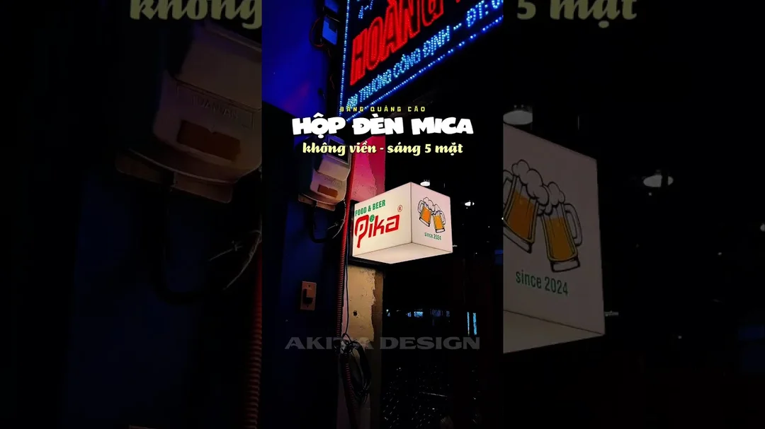 Video thi công bảng hiệu hộp đèn LED quảng cáo